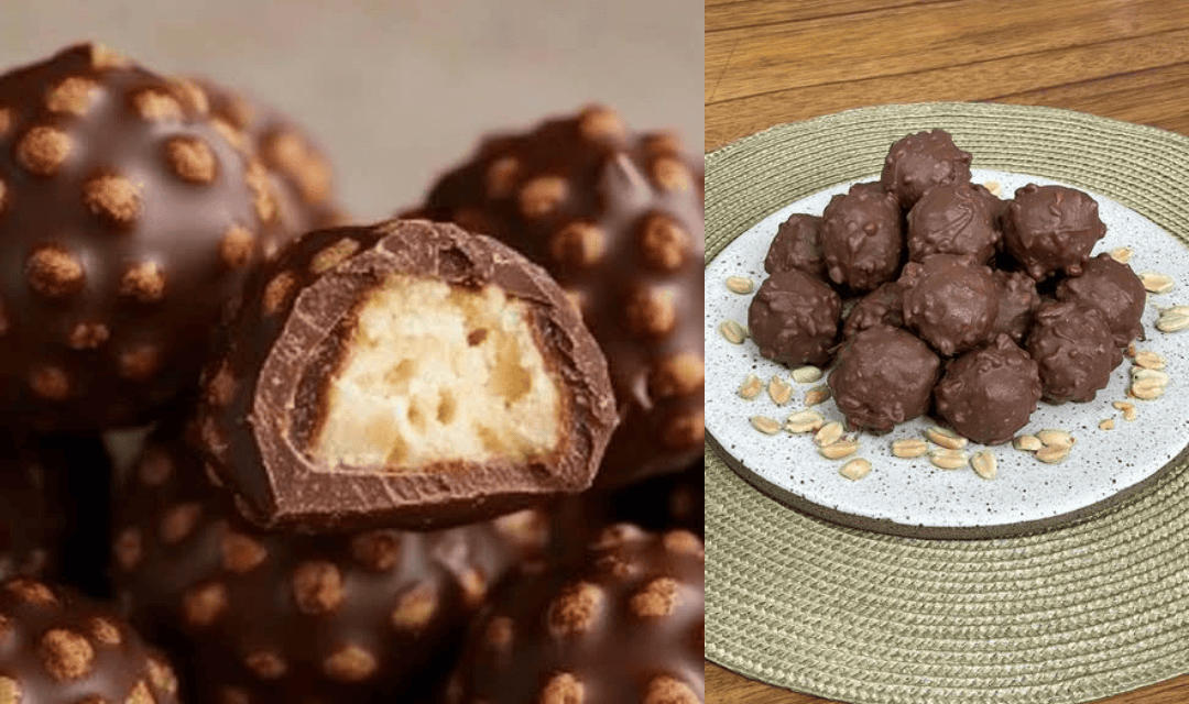 Fiz esse Ferrero Rocher Caseiro e meu marido disse que nunca mais compra chocolate fora