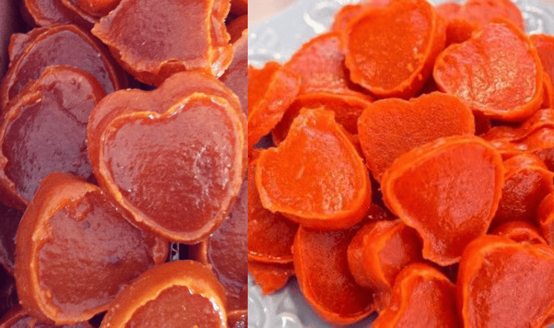 Doce de Abóbora em Formato de Coração