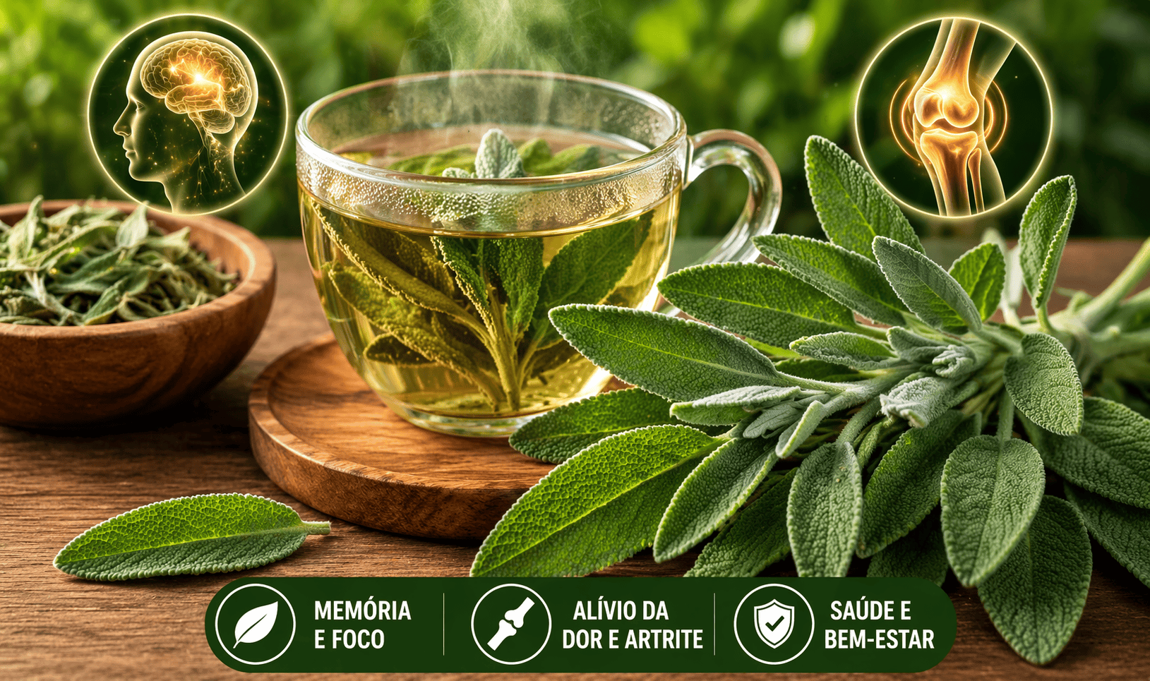 Existem segredos guardados pela natureza que, muitas vezes, não recebem o devido destaque nas grandes prateleiras das farmácias. Uma única erva, com folhas aveludadas e aroma marcante, carrega em seu DNA o poder de atuar diretamente no sistema nervoso e nas articulações. Se você busca clareza mental, foco e o fim das dores que limitam seus movimentos, este segredo natural é o investimento mais inteligente que você pode fazer pela sua saúde hoje. Estamos falando da Sálvia (Salvia officinalis), conhecida desde a antiguidade como a