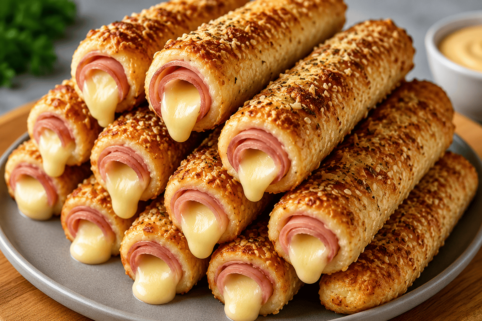 Palitos de Presunto e Queijo Crocantes: O Salgado que Derrete na Boca e Some da Travessa em Minutos